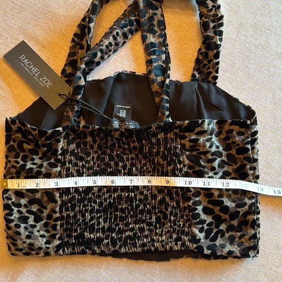 Velvet burnout crop top NWT - Picture 5 of 7